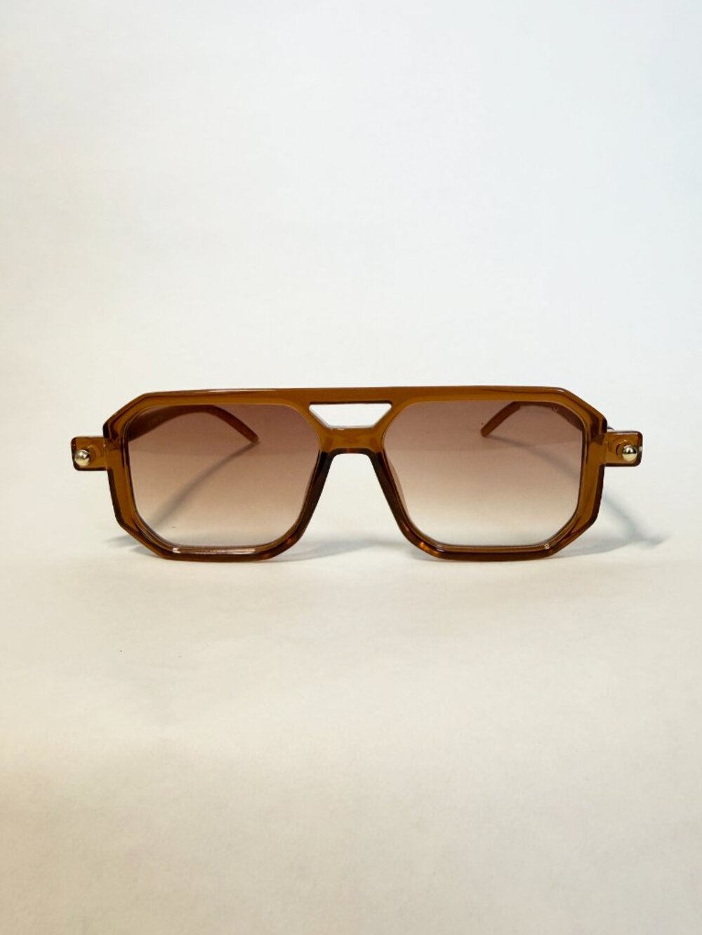 70's Vintage Style Brown Square Sunglasses